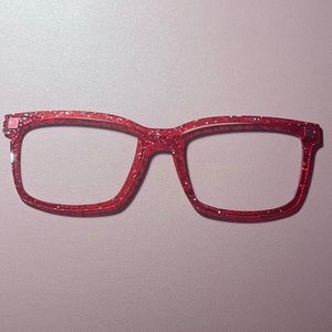 Pair Eyewear Kirby Top Frame Red Sparkle